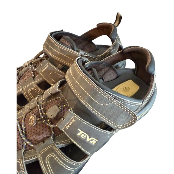 Teva Men's Forebay Fisherman Sandals Size 10 Outdoors Hiking Camping Fishing - Picture 3 of 7